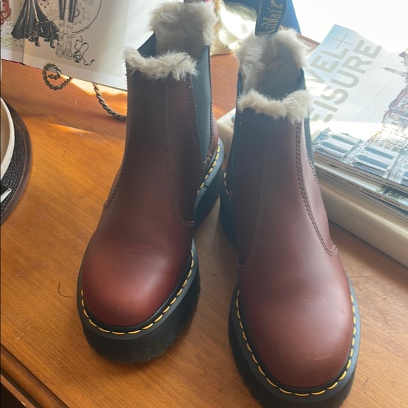 Dr. Martens Shoes - Brown Leather Women's Boots